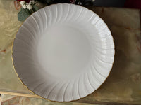 Plat rond creux Porcelaine de Limoges Bernardaud modèle Verlaine