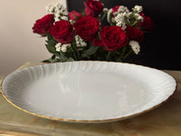 Plat ovale Porcelaine de Limoges Bernardaud modèle Verlaine