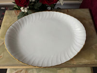 Plat ovale Porcelaine de Limoges Bernardaud modèle Verlaine