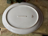 Plat ovale Porcelaine de Limoges Bernardaud modèle Verlaine