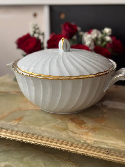Soupière/Légumier Porcelaine de Limoges Bernardaud modèle Verlaine
