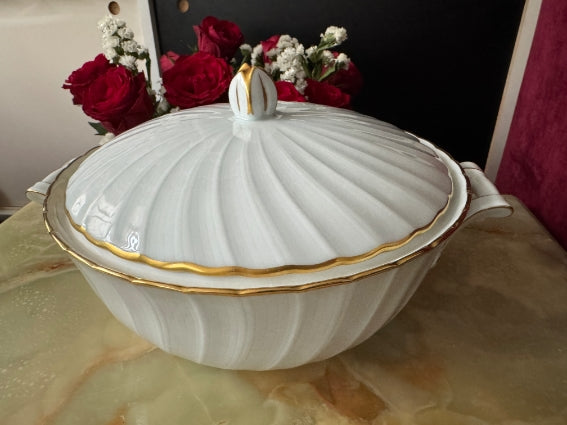 Soupière/Légumier Porcelaine de Limoges Bernardaud modèle Verlaine
