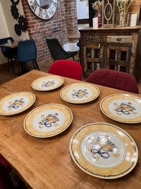 Lot de 6 assiettes plates 26,5 cm Bernardaud modèle Borghese