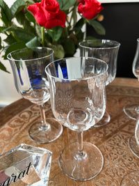 Lot de 6 verres à eau Cristal Baccarat Capri signés très bon état