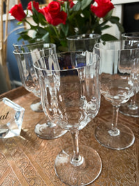 Lot de 6 verres à eau Cristal Baccarat Capri signés très bon état