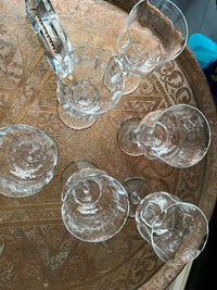 Lot de 6 verres à eau Cristal Baccarat Capri signés très bon état