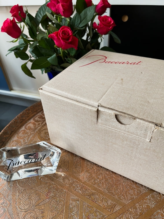 Lot de 6 verres à vin blanc Cristal Baccarat Capri signés avec boîte d'origine