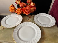 Lot de 6 assiettes plates 21,5 cm Porcelaine de Limoges Bernardaud modèle Verlaine