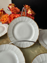 Lot de 6 assiettes à pain Porcelaine de Limoges Bernardaud modèle Verlaine