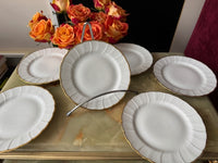 Lot de 6 assiettes à pain Porcelaine de Limoges Bernardaud modèle Verlaine