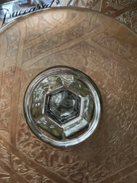 Un verre roemer Cristal Baccarat modèle Genova vert très bon état