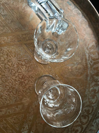 &nbsp;Lot de 2 verres à vin rouge Cristal Baccarat Capri signés très bon état