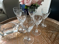 Lot de 6 verres à vin 15 cm Cristal Baccarat modèle Genova très bon état