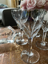 Lot de 6 verres à vin 15 cm Cristal Baccarat modèle Genova très bon état