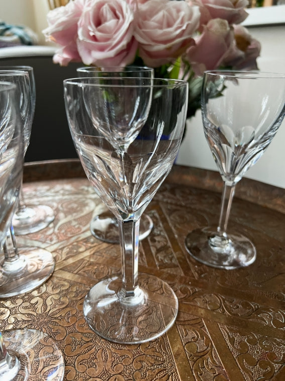 Lot de 6 verres à vin 15 cm Cristal Baccarat modèle Genova très bon état