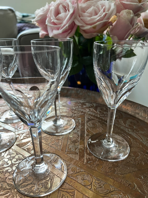 Lot de 6 verres à vin 15 cm Cristal Baccarat modèle Genova très bon état