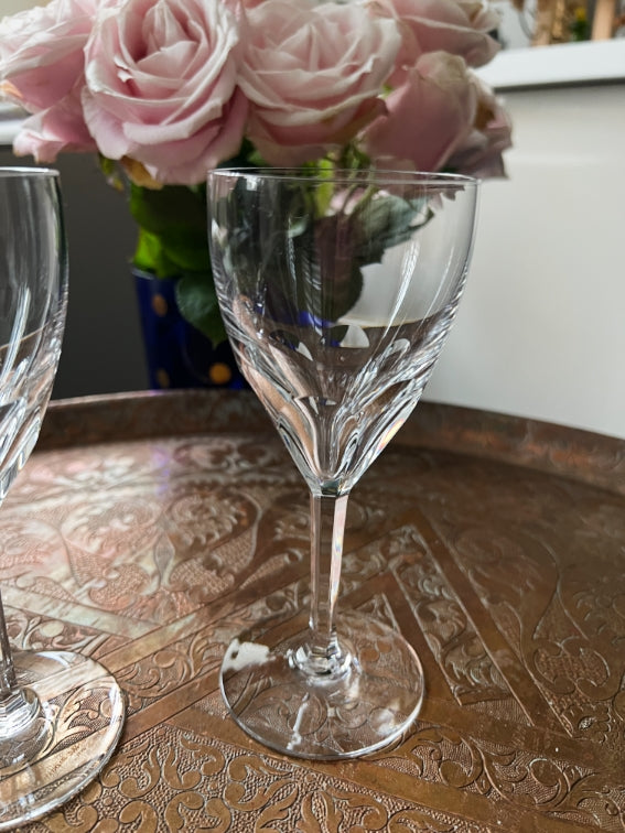 Lot de 2 verres à vin 15 cm Cristal Baccarat modèle Genova très bon état