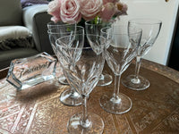 Lot de 6 verres à vin 16,5 cm Cristal Baccarat modèle Genova très bon état