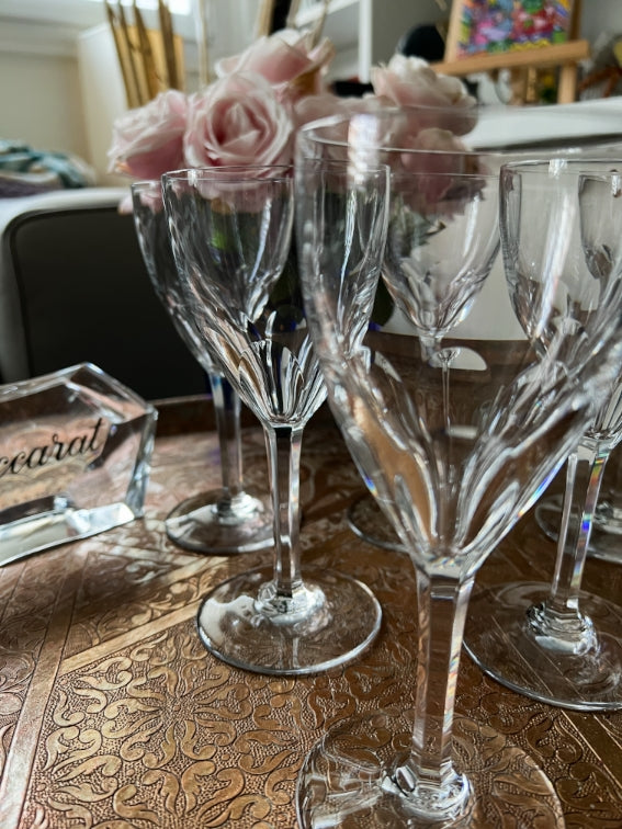 Lot de 6 verres à vin 16,5 cm Cristal Baccarat modèle Genova très bon état