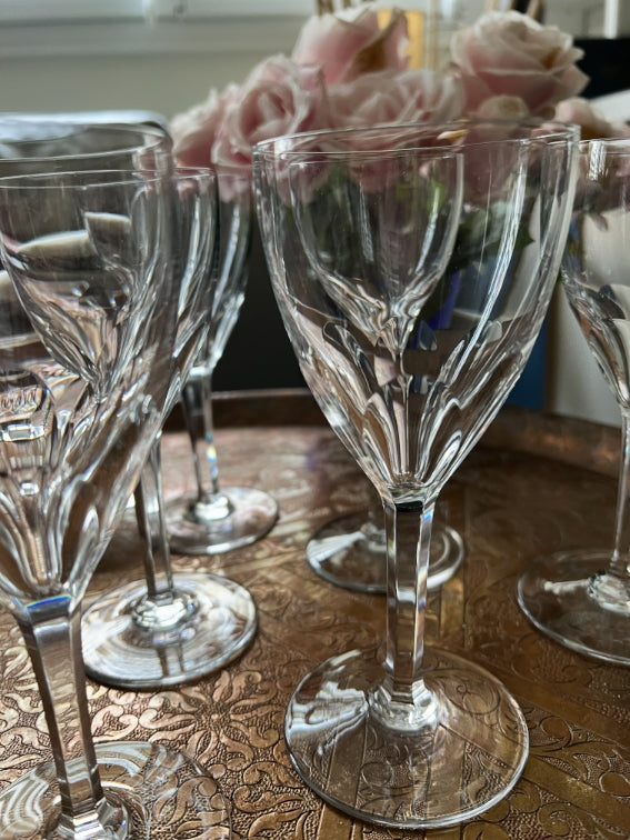 Lot de 6 verres à vin 16,5 cm Cristal Baccarat modèle Genova très bon état