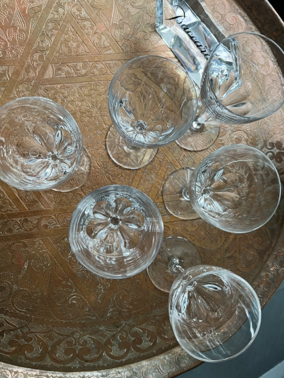Lot de 6 verres à vin 16,5 cm Cristal Baccarat modèle Genova très bon état