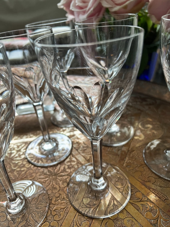 Lot de 6 verres à vin 16,5 cm Cristal Baccarat modèle Genova très bon état