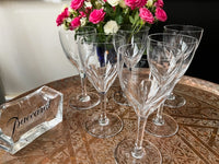 Lot de 6 verres à eau 17,5 cm Cristal Baccarat modèle Genova très bon état