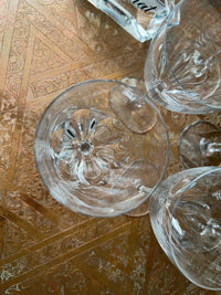 Lot de 6 verres à eau 17,5 cm Cristal Baccarat modèle Genova très bon état