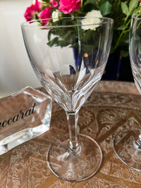 Lot de 2 verres à eau 17,5 cm Cristal Baccarat modèle Genova très bon état