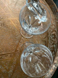 Lot de 2 verres à eau 17,5 cm Cristal Baccarat modèle Genova très bon état