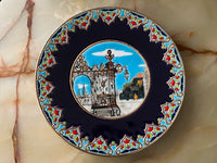Superbe assiette en émaux de Longwy / Décor Nancy 32 cm