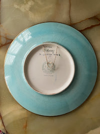 Superbe assiette en émaux de Longwy / Décor Nancy 32 cm