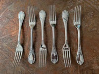 Christofle modèle Marly 6 fourchettes de table métal argenté très bon état