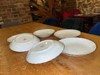 Lot 6 assiettes creuses Porcelaine Bernardaud modèle Verdi