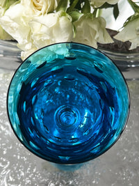 Roemer Saint Louis Bubbles bleu clair signé état neuf