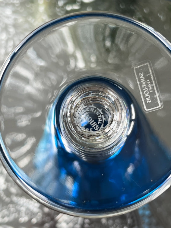 Roemer Saint Louis Bubbles bleu clair signé état neuf