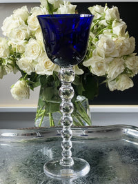 Roemer Saint Louis Bubbles dark blue signed new condition