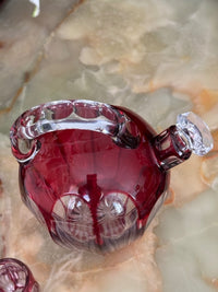 Service à liqueur Cristal Saint Louis rouge très bon état années 30