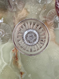 Lot de 6 verres à vin Cristal Saint Louis rouges très bon état années 30