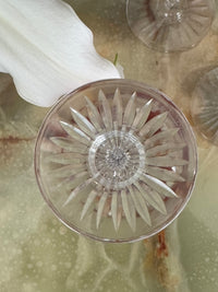 Lot de 6 verres à porto Cristal Saint Louis rouges très bon état années 30