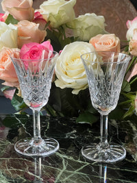 Lot de 2 verres à vin blanc Cristal Saint Louis modèle Tarn très bon état hauteur 14 cm