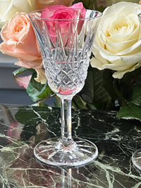 Lot de 2 verres à vin blanc Cristal Saint Louis modèle Tarn très bon état hauteur 14 cm