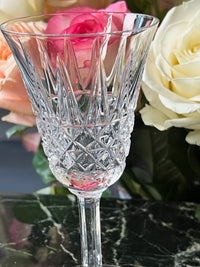 Lot de 2 verres à vin blanc Cristal Saint Louis modèle Tarn très bon état hauteur 14 cm