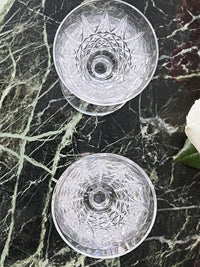 Lot de 2 verres à vin blanc Cristal Saint Louis modèle Tarn très bon état hauteur 14 cm