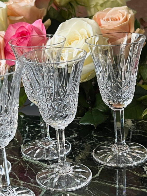Lot de 6 verres à porto/vin blanc Cristal Saint Louis modèle Tarn hauteur 13 cm