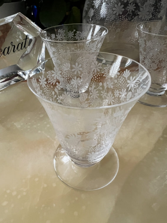 Service à porto/liqueur Baccarat Elisabeth Millefiori