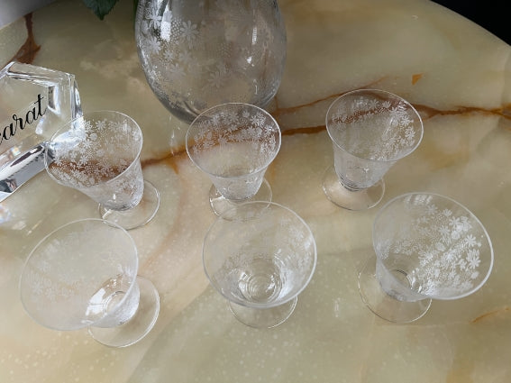 Service à porto/liqueur Baccarat Elisabeth Millefiori