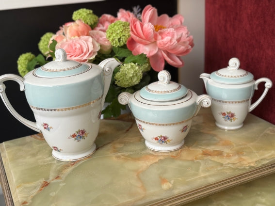 Cafetière / sucrier / pot à lait Porcelaine de Limoges Georges Boyer