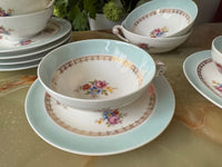 Lot de 6 tasses Porcelaine de Limoges Georges Boyer