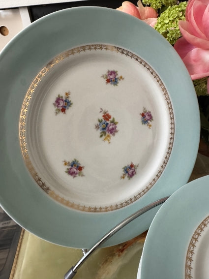Lot de 6 assiettes 24 cm Porcelaine de Limoges Georges Boyer